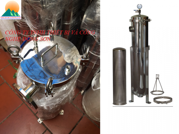 Bình lọc túi inox lọc thô - Cơ Điện Đông Sơn - Thiết bị lọc các loại